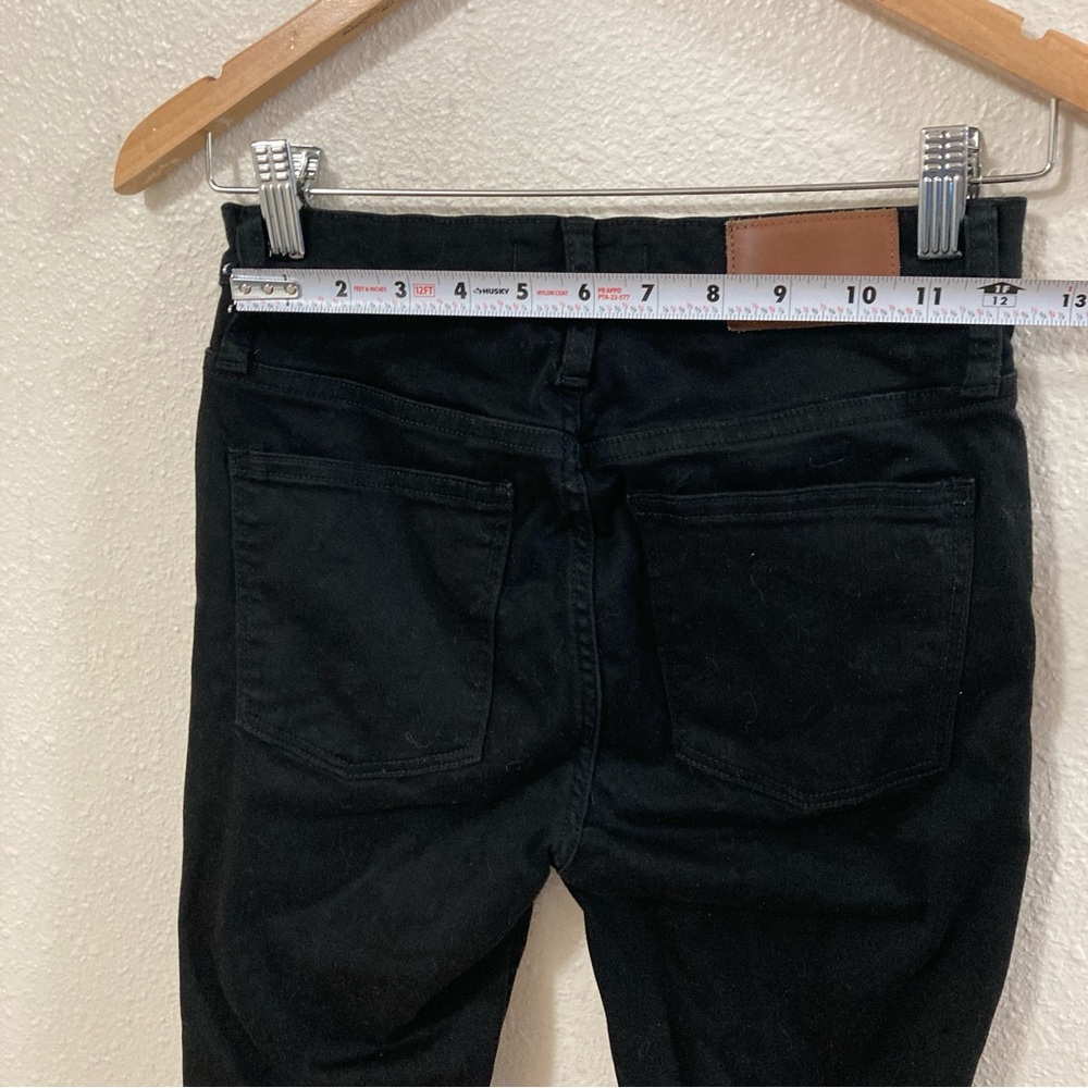 Madewell Women’s 9”High-Rise Skinny Black Jeans Jeans Sleek Stretch Fit 26 - Picture 8 of 14